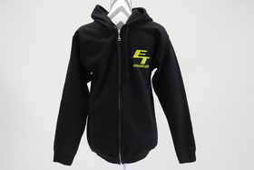 Zip Up Hooded Sit Skier Sweatshirt