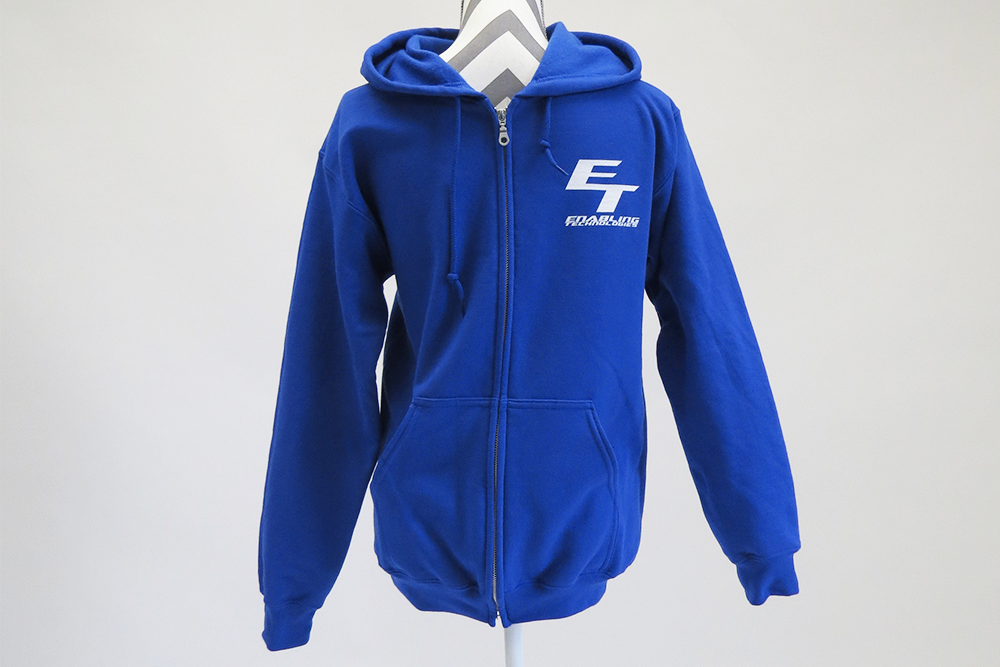 Zip Up Hooded Sit Skier Sweatshirt