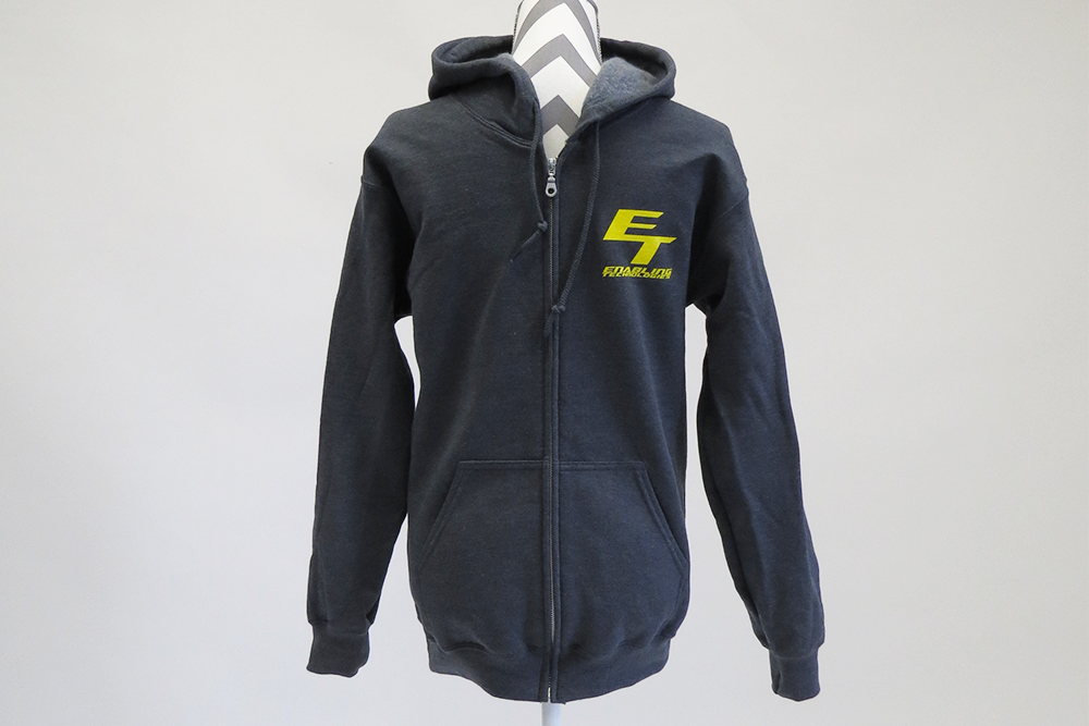 Zip Up Hooded Sit Skier Sweatshirt