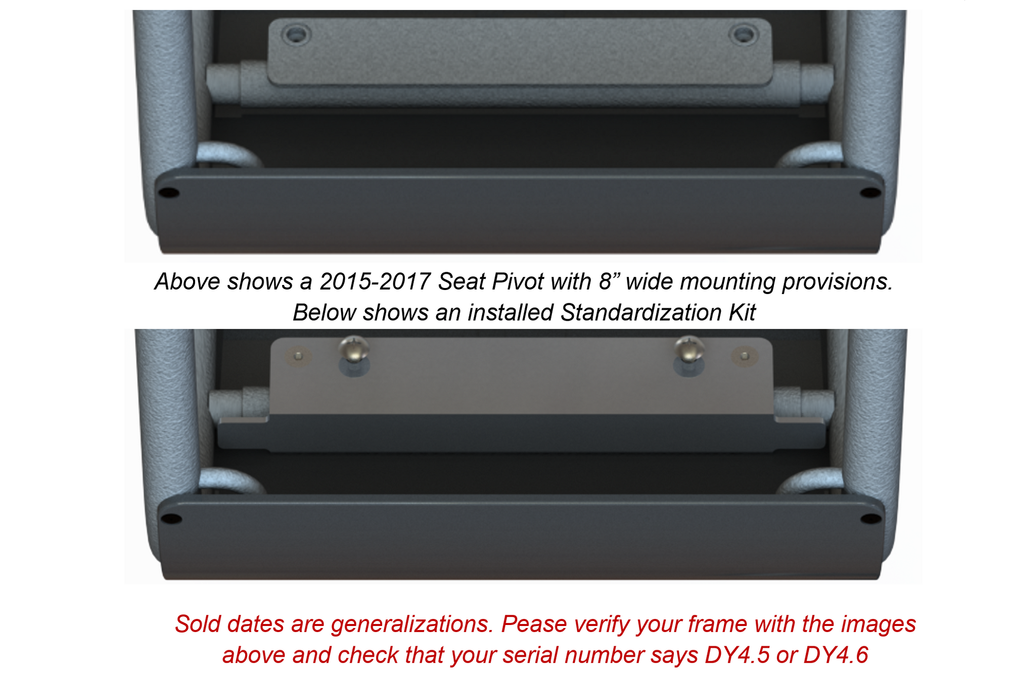 Seat Mounting Standardization Kit